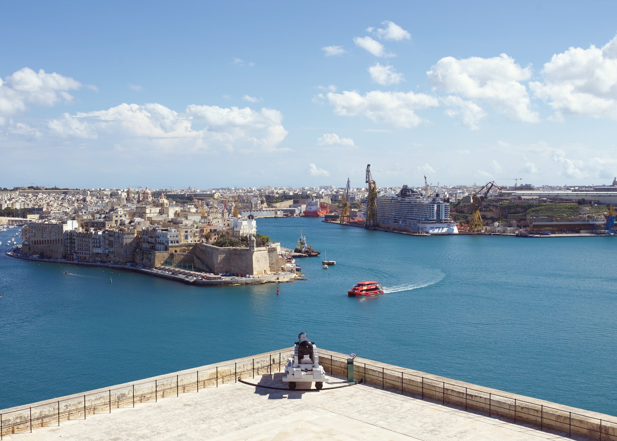 The Three Cities across the Grand Harbour