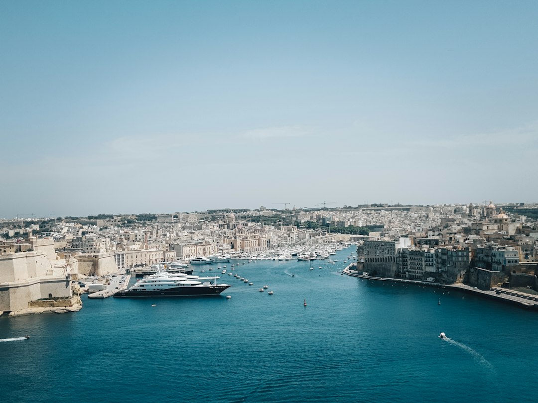 Valletta waterfront and harbour in Malta